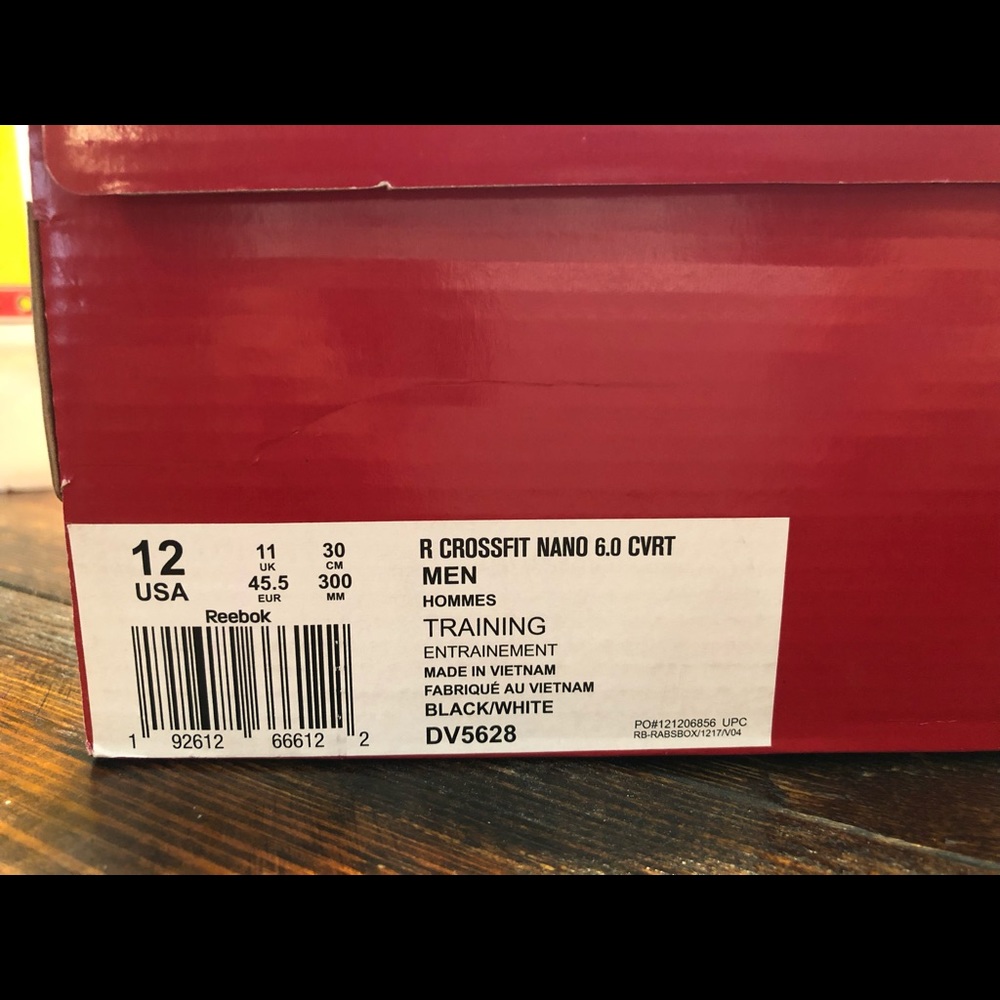 BRAND NEW IN BOX Men’s Size 12 Reebok Nano 6’s!